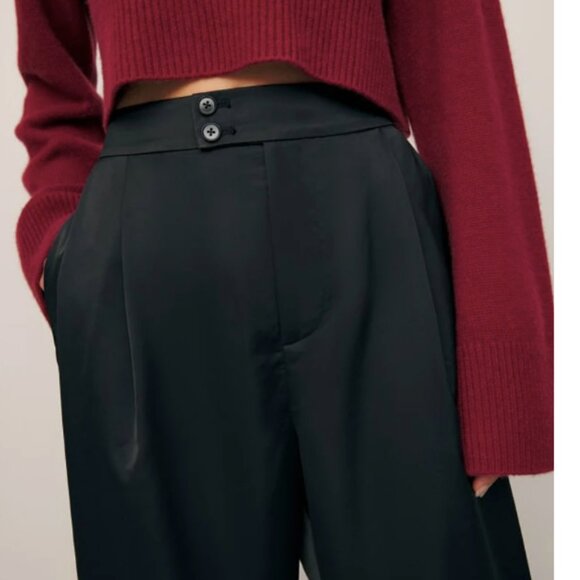 Reformation High Waist Pants Black Size 0 NWT - Picture 3 of 4